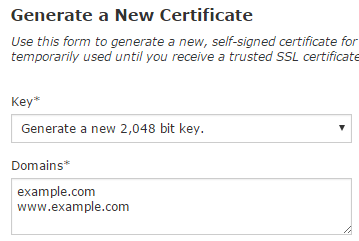 How to Generate New Certificate in cPanel